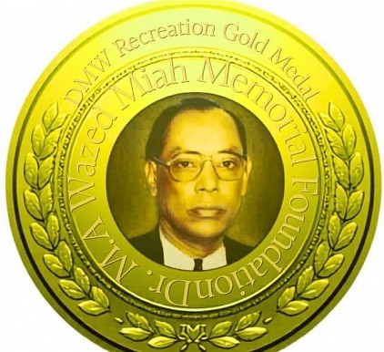 Dr.M.A Wazed Miah Recreation Gold Medal